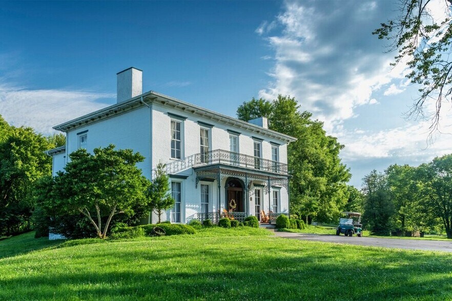 Historic white mansion